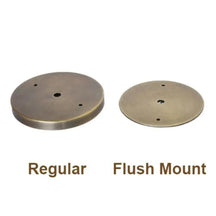Modern Brass Disc Wall / Ceiling Lamp, Handmade Glass Light - View 3