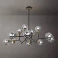 modern chandelier for living room globe glass shade black chandelier