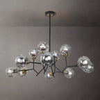 modern chandelier for living room globe glass shade black chandelier