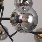 stylish black chandelier
