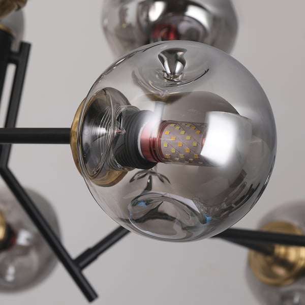stylish black chandelier