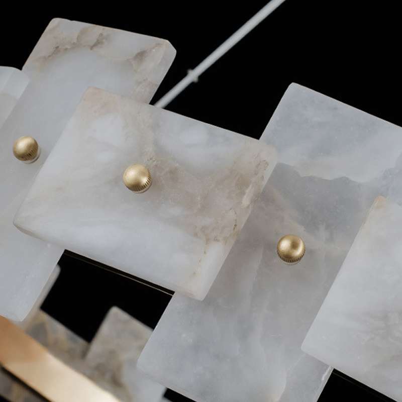 stylish alabaster led chandelier