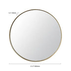 brushed steel mirror