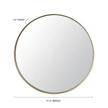 brushed steel mirror