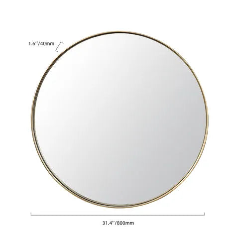 brushed steel mirror