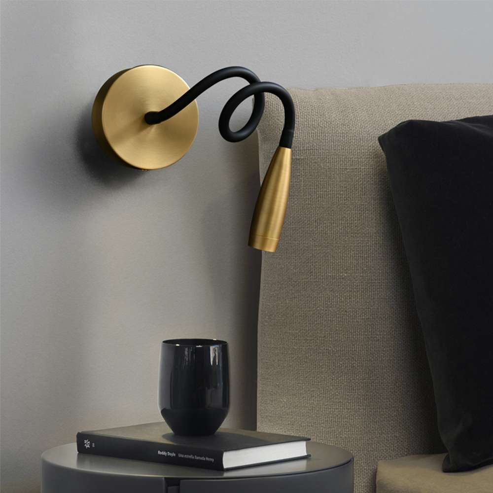 copper finish wall light