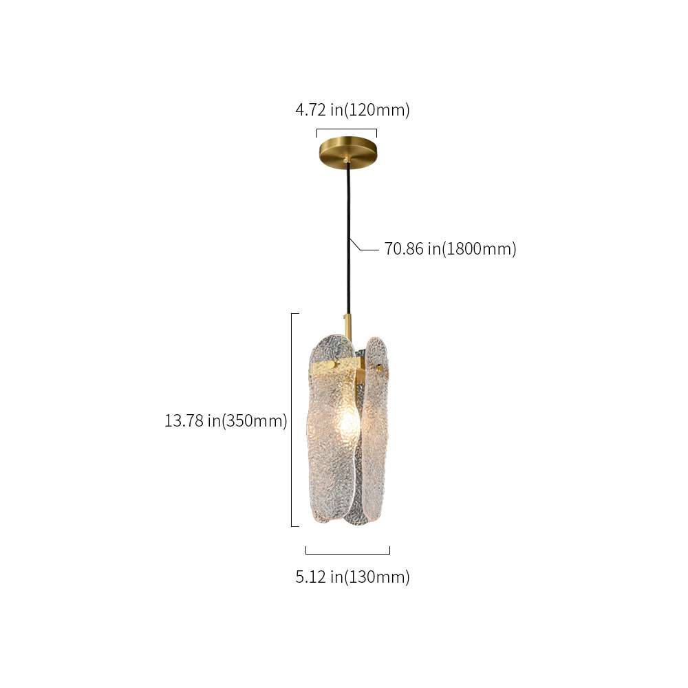 hanging glass lamp