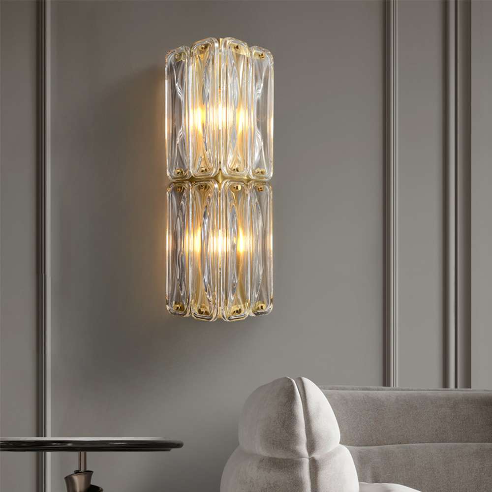 modern crystal wall sconce