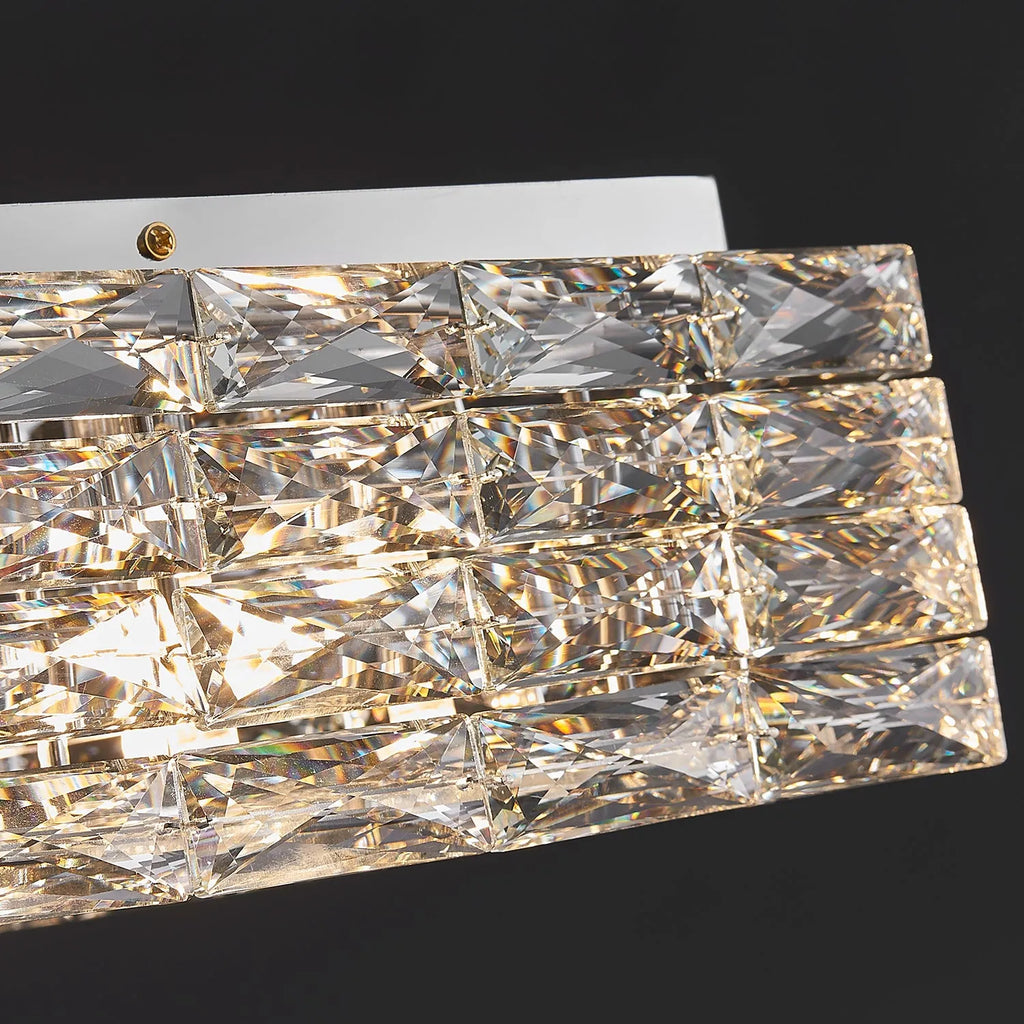 square clear kitchen ceiling lamp