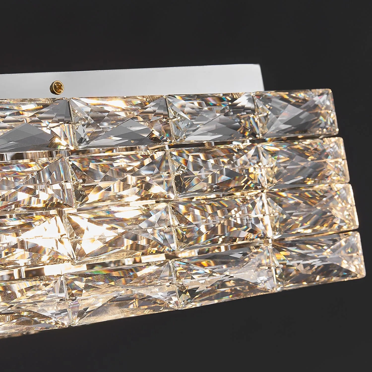 square clear kitchen ceiling lamp