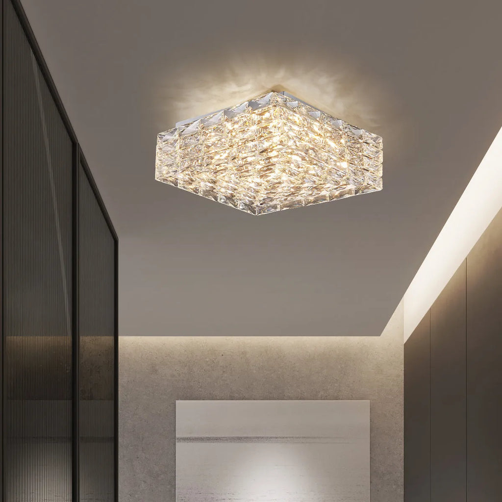 clear crystal ceiling lamp