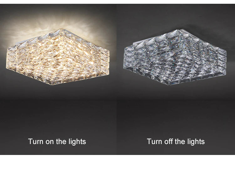 contemporary square kitchen ceiling lamp