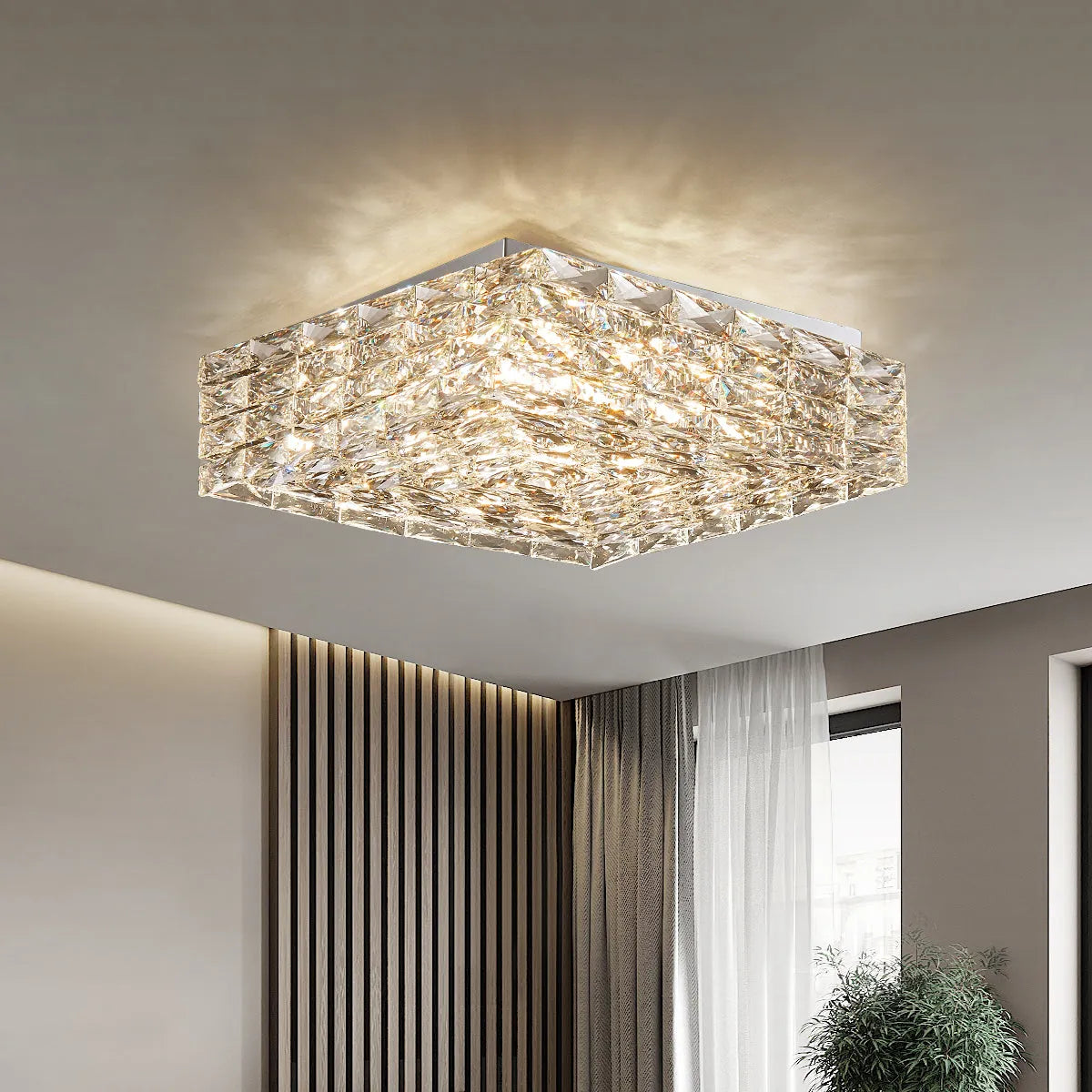 kitchen crystal ceiling lamp