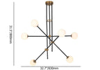 contemporary warm light chandelier