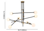 chandelier with globe glass shades