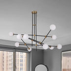 sputnik chandelier with globe glass