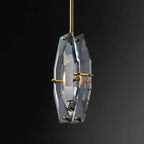 modern faceted crystal pendant Modern Luxury Lighting