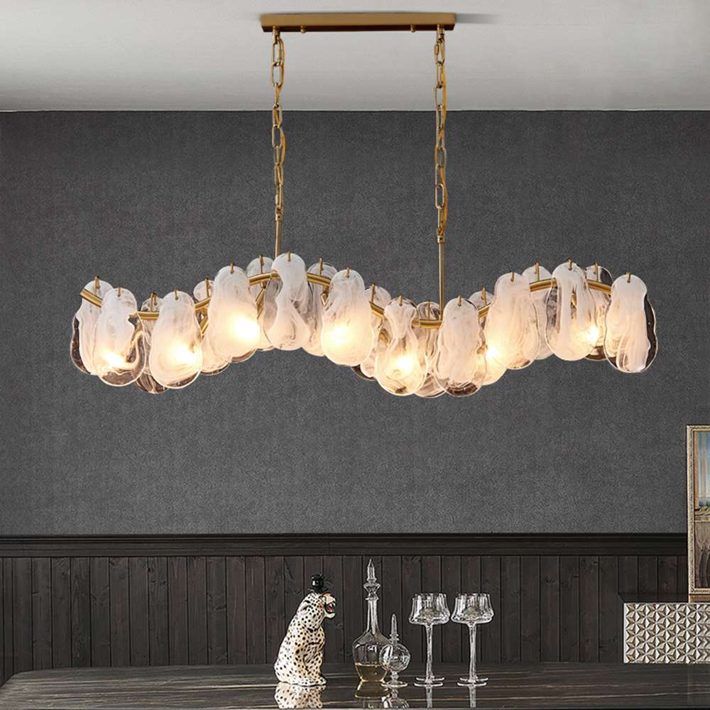 curvilinear chandelier