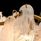 linear glass chandelier