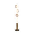 acrylic and glass floor lamp
