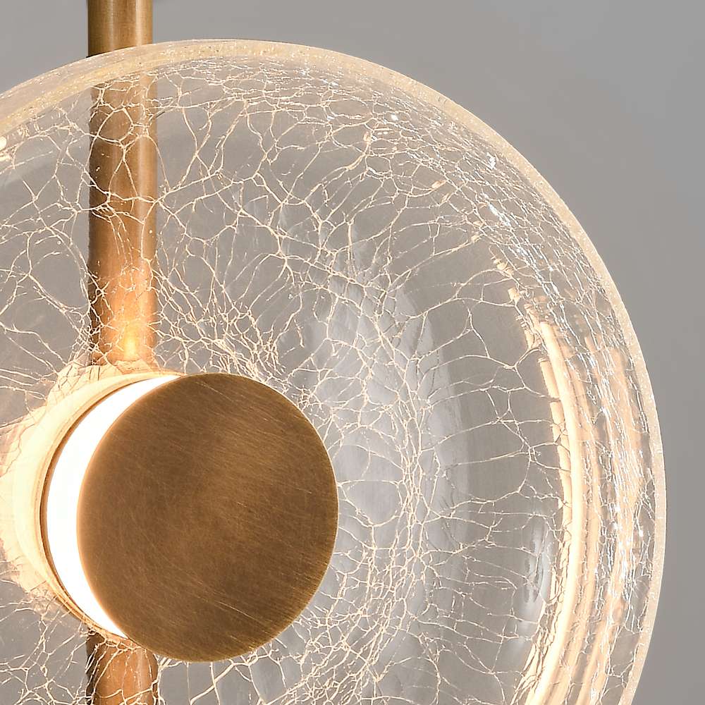 crackle glass floor lamp