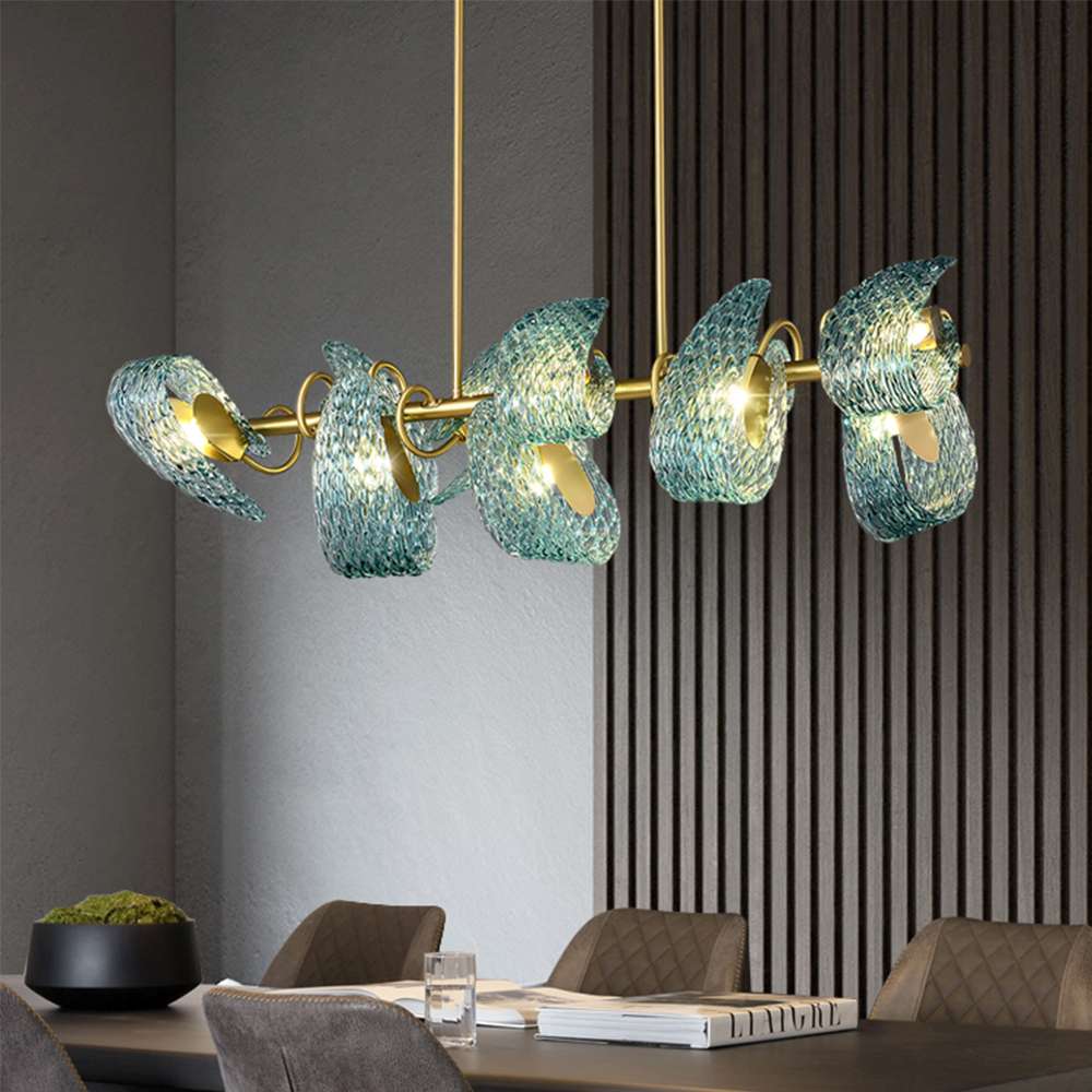 elegant glass island light
