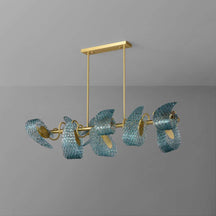 glass island light fixture