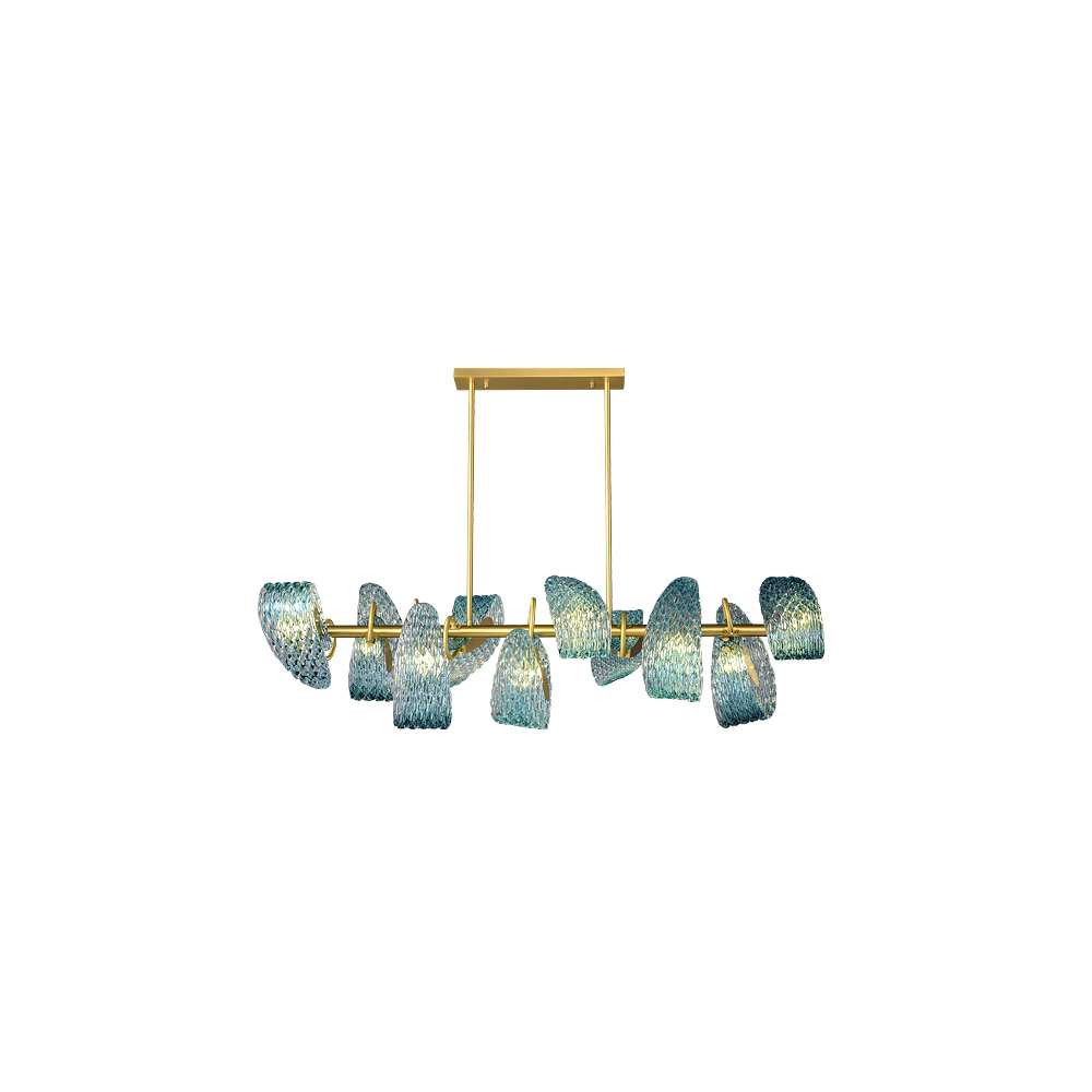 modern glass chandelier