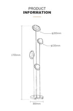 4-light flower floor lamp