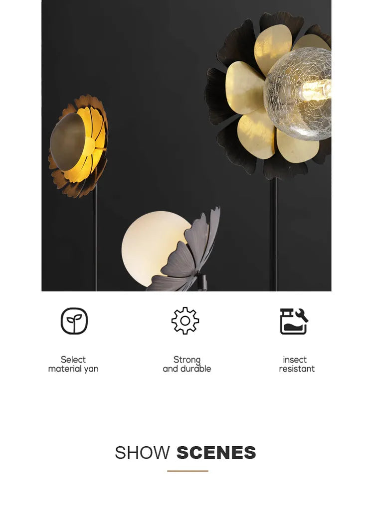 decor flower floor lamp