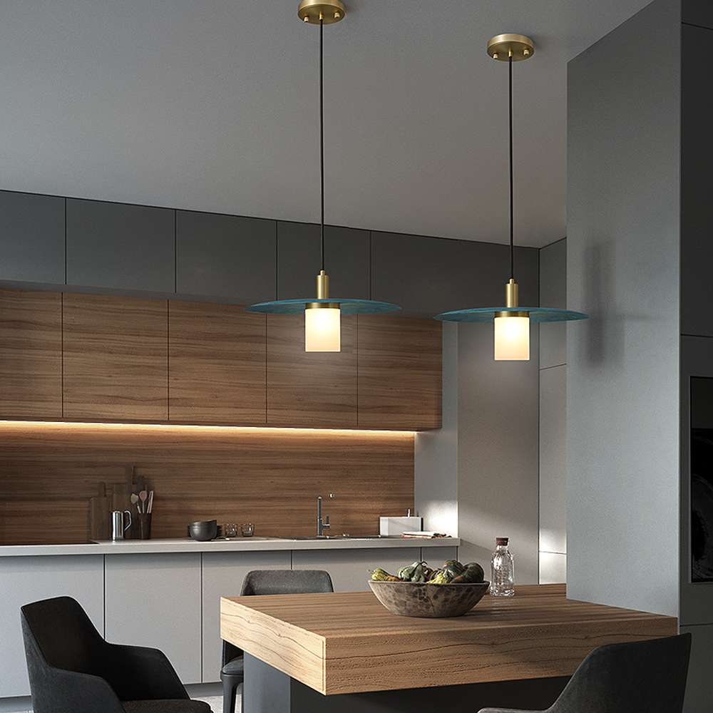 modern blue table lamp