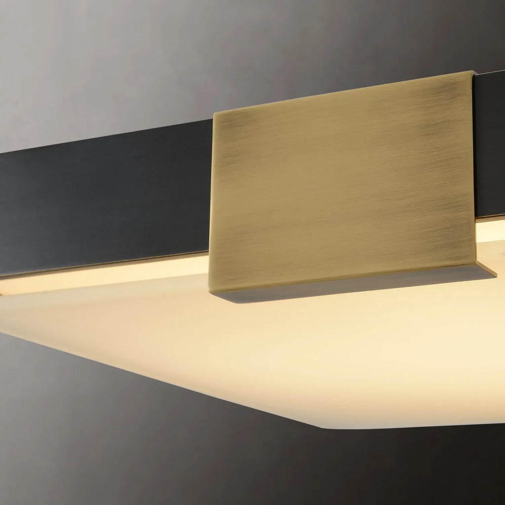 glass flush mount ceiling lamp
