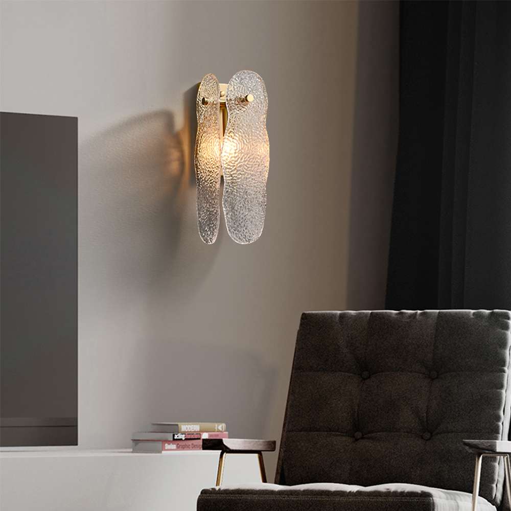 water ripple glass wall light