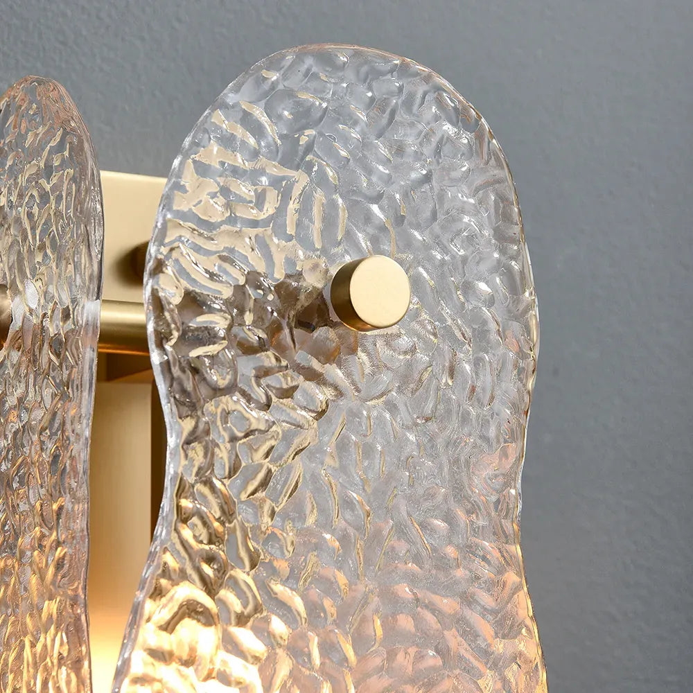 contemporary ripple wall sconce