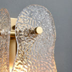 contemporary ripple wall sconce
