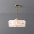 round glass shade chandelier