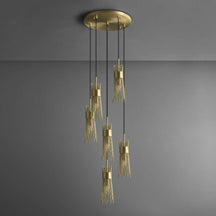 modern gold leaf lighting
