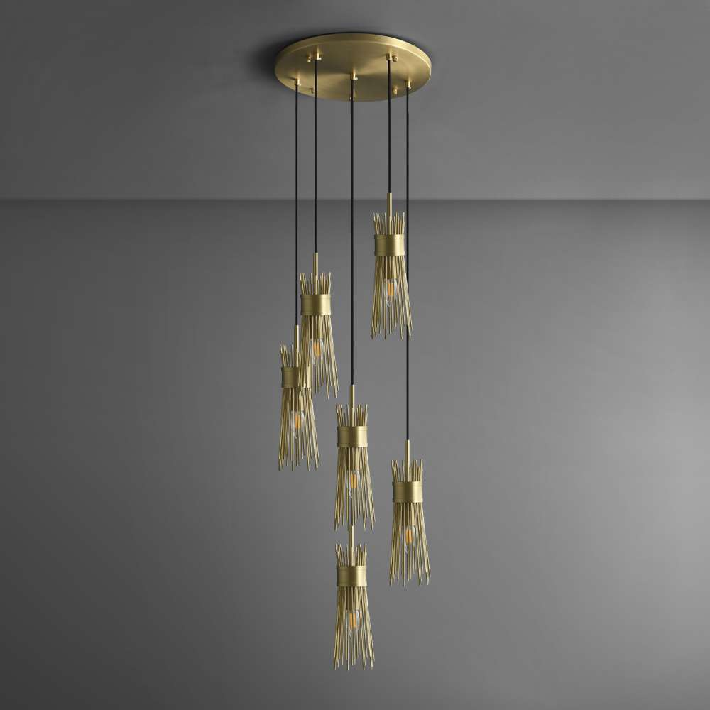 modern gold leaf lighting