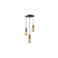 elegant gold leaf chandeliers