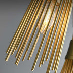 gold leaf chandeliers