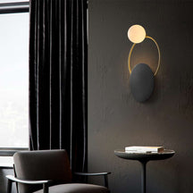 golden ring bedside lamp