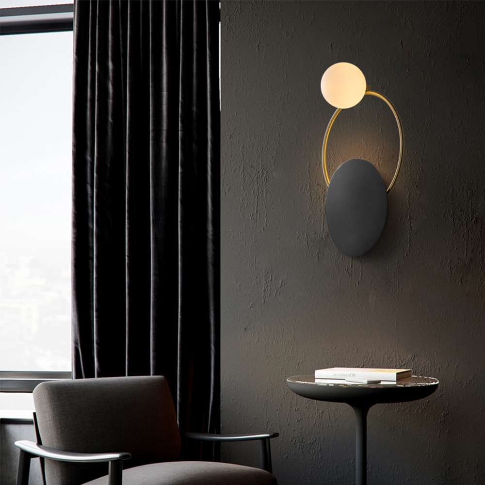 golden ring bedside lamp