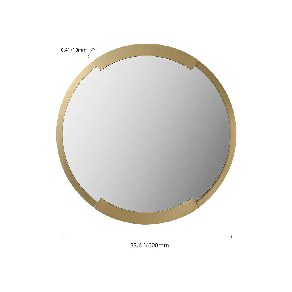 gold scalloped frame mirrors