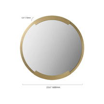 gold scalloped frame mirrors