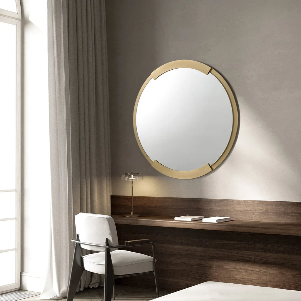 scalloped bathroom mirrors
