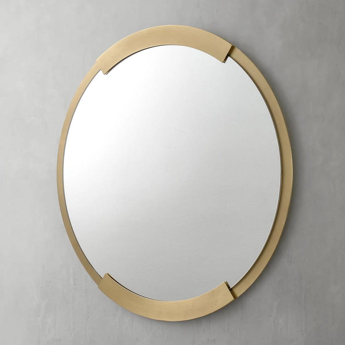 gold frame round mirrors