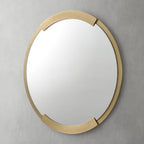 gold frame round mirrors