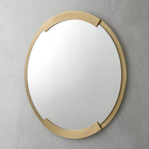 gold frame round mirrors