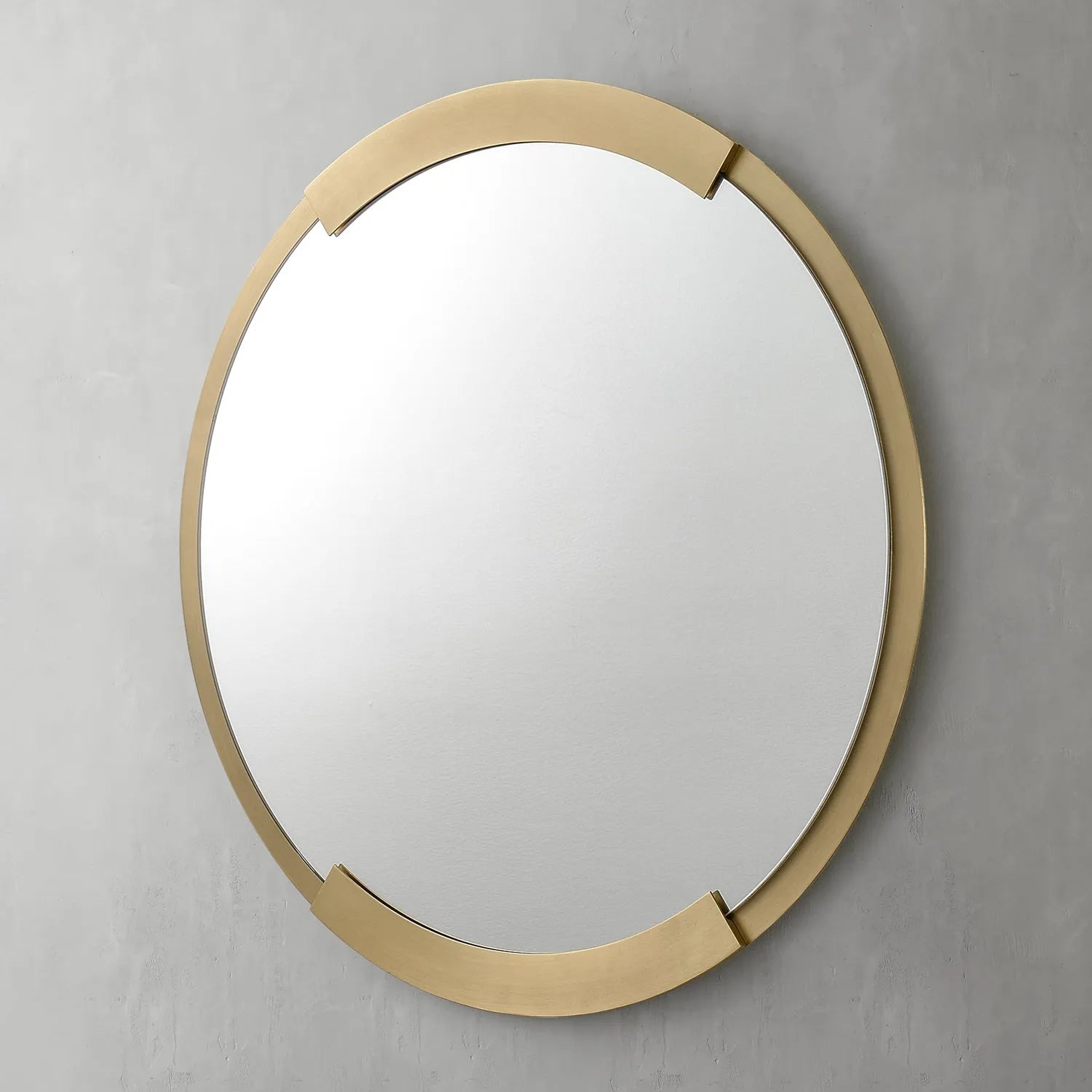 gold frame round mirrors