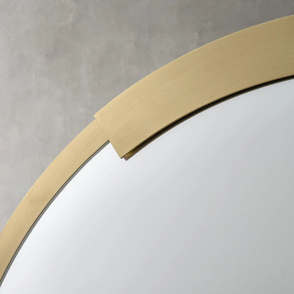 modern scalloped frame mirrors